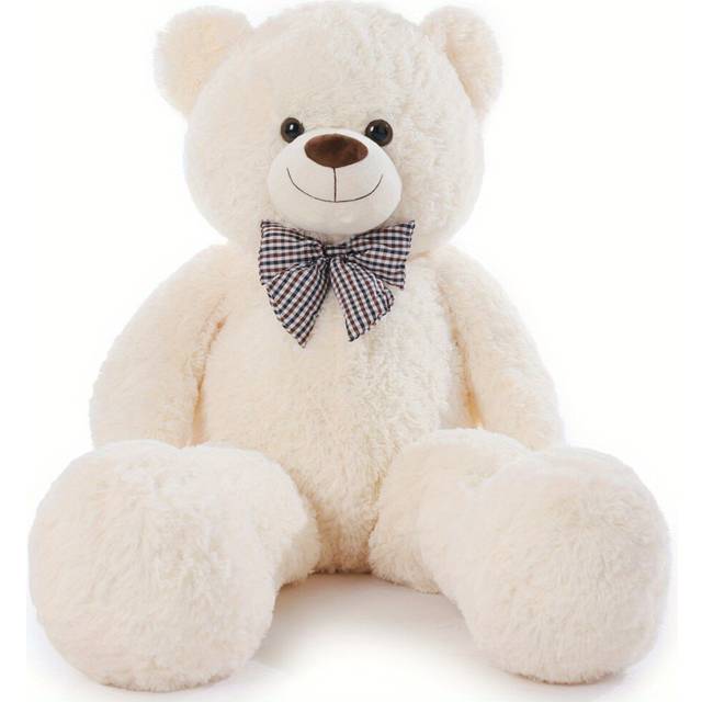 (White, 4 Feet) Big Teddy Bear 121.92cm Giant White Soft Stuffed Animals Cute Plush Toy