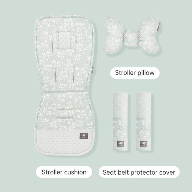 (suit Grass) Stroller Cushion Universal Baby Pram Seat Pad Winter Soft Comfortable Cotton Kids Pushchair Car Mat Stroller Accessories