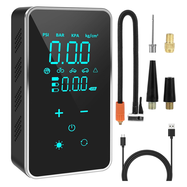 Btire Inflator Portable Air Compressor,150 PSI Cordless Tire Inflator, Rechargeable Pump for Car,Motorcycle