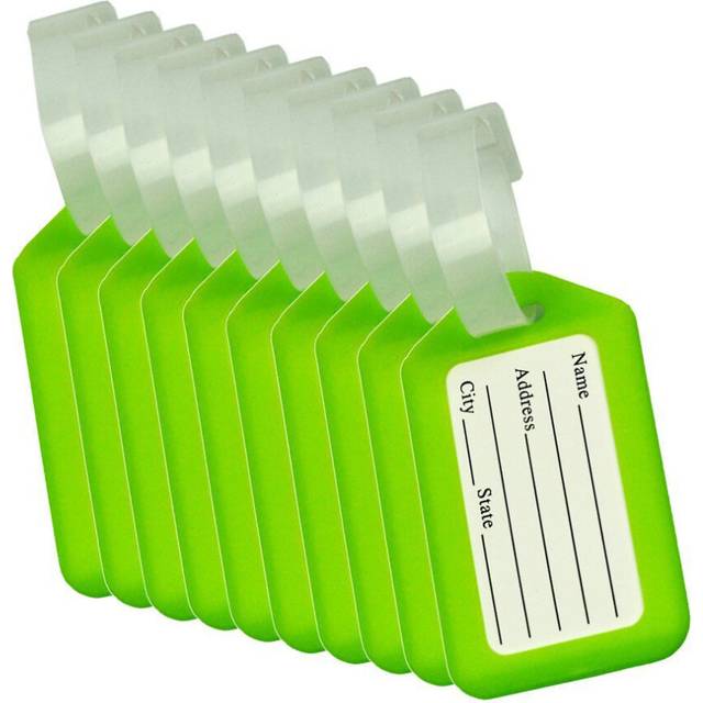 Luggage Tags Suitcase Identifier Label Accessories - green