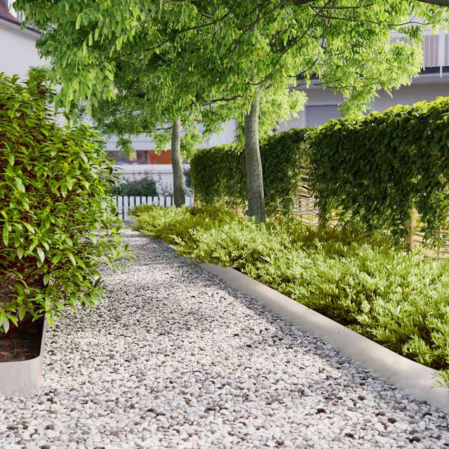 vidaXL Lawn Edgings 30 pcs 15x103 cm Stainless Steel - Silver