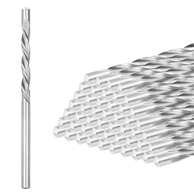 50 Pieces Drywall Drill Bits, 1/8 Inch, for Wood and Plastic, Pilot Point Cutting Bits Spiral Saws