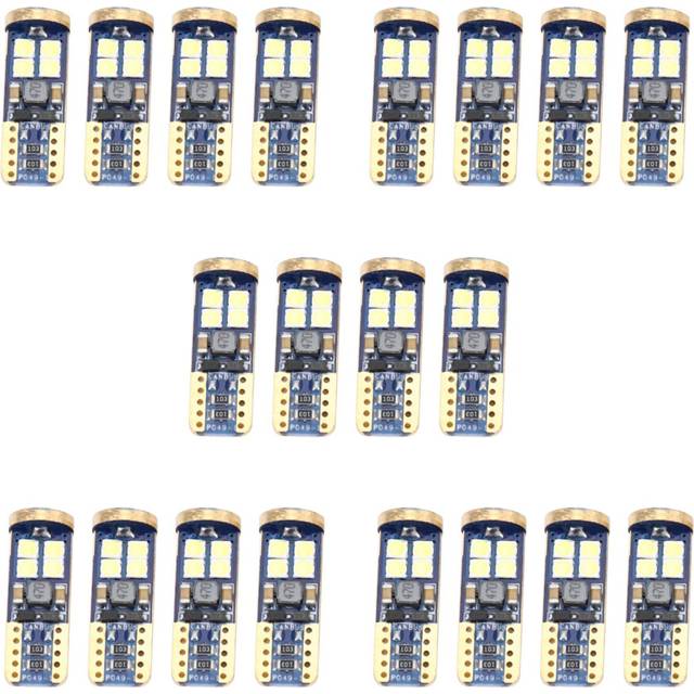 T10 168 LED Car Bulb 20Pcs 194 W5W 12-Smd 3030 Chipset Bulbs Canbus