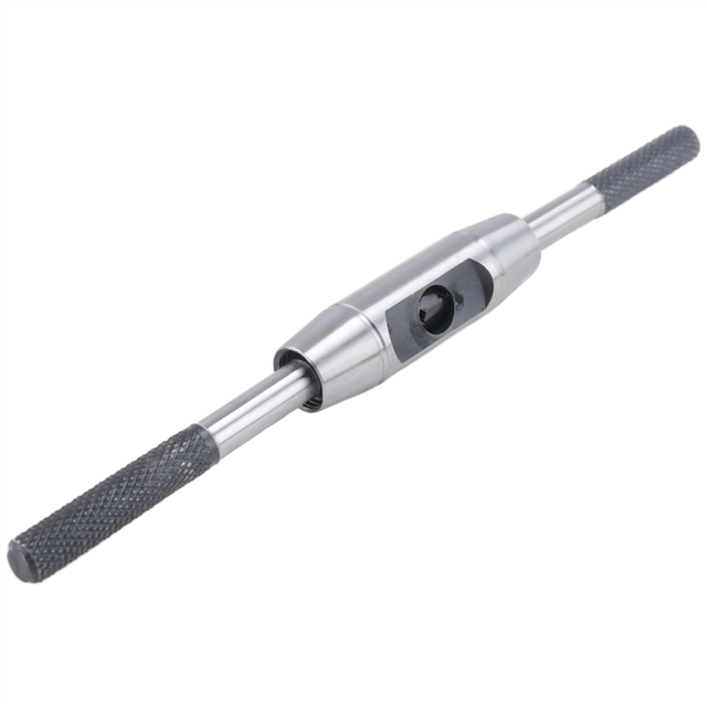 Adjustable Tap Wrench Handle, for Metric M1-M8 Taps, Reamer Tapping Hand Tool, Die-Casting Body