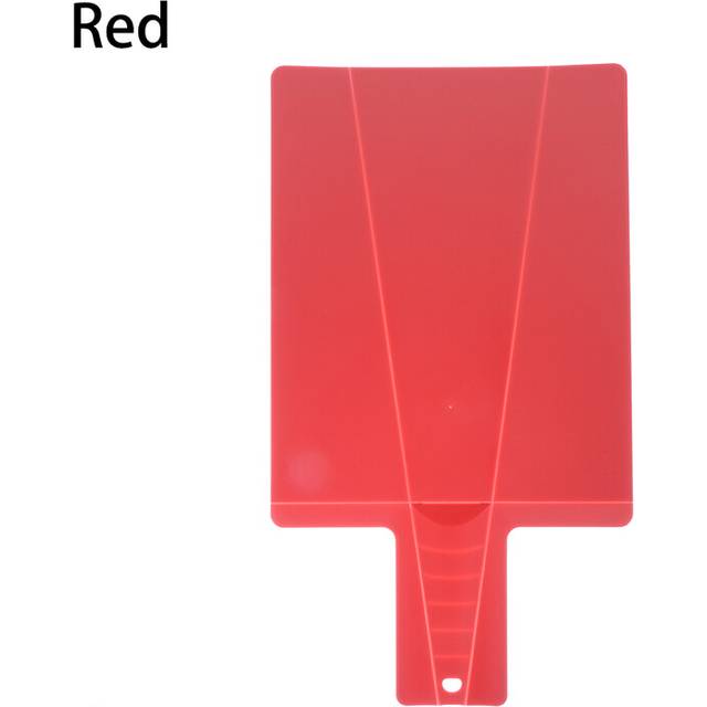 (Red) 38*21.3 cm Foldable Chopping Blocks Food Grade Plastic Vegetable Meat Cutting Board Multi-function Home Kitchen Tools Accessory