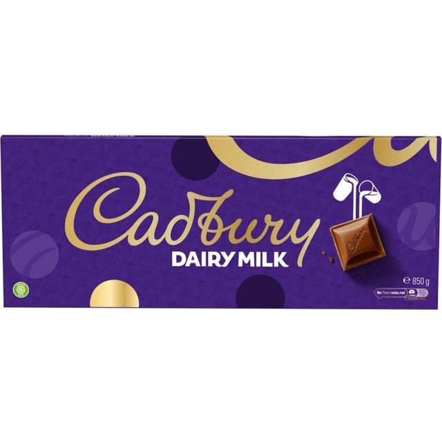 Cadbury Dairy Milk Chocolate Gift Bar, The Classic Creamy Taste, Perfect for Sharing, Extra-Large, 850 g (Pack of 1)