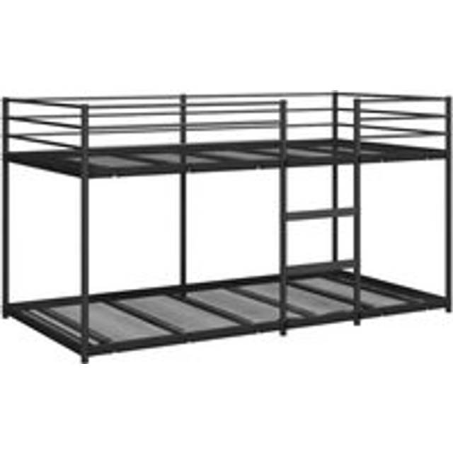 vidaXL Bunk Bed without Mattress Black 90x190 cm Steel