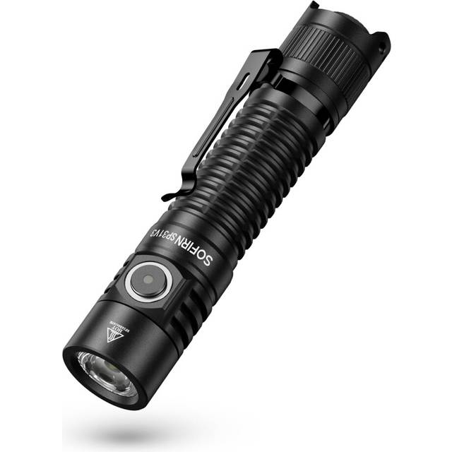 SP31V3 Tactical Torch 2000 Lumens 269 Meters Rechargeable LED Torch with Dual Switch, Pocket Handheld Torches for Emergency Camping Outdoor Hiking