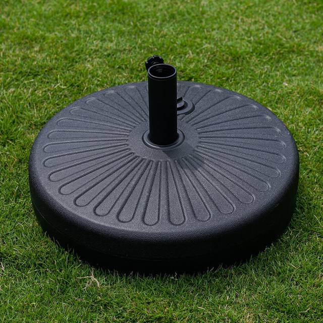 (28KG Round Base) Sun Parasol Base Umbrella Shade Beach Weights Stand