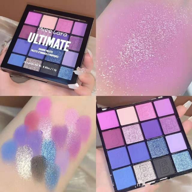 (as the picture, 01#) Colorful 16 Color Eyeshadow Matte Pearlescent Beginner Eyeshadow Palette