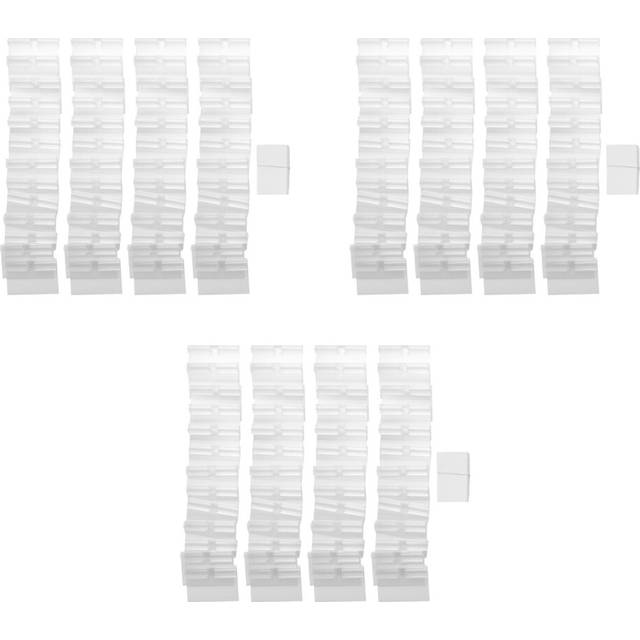 150Pcs Clear Plastic Label Holder Price Tag, Shelf Label Clip Removable Label Holder for Storage Bins Basket Labels