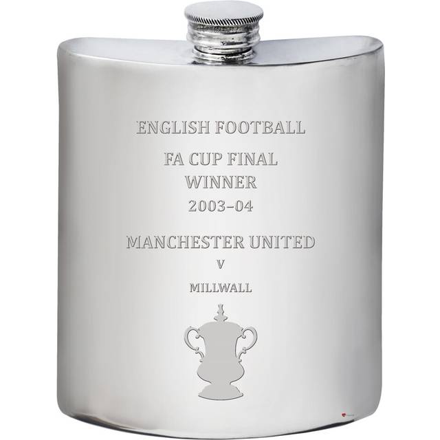 Arsenal English FA Cup Winner 2004-05, 6oz Whisky Hip Flask Pewter