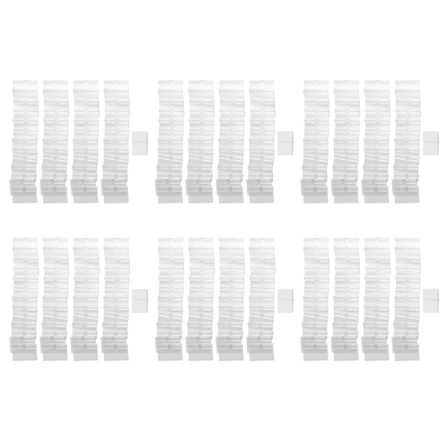 300Pcs Clear Plastic Label Holder Price Tag, Shelf Label Clip Removable Label Holder for Storage Bins Basket Labels