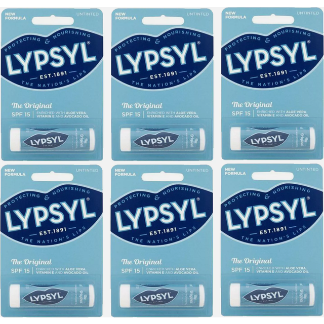 9 x lypsyl the original fragrance spf15 untinted 4.6g