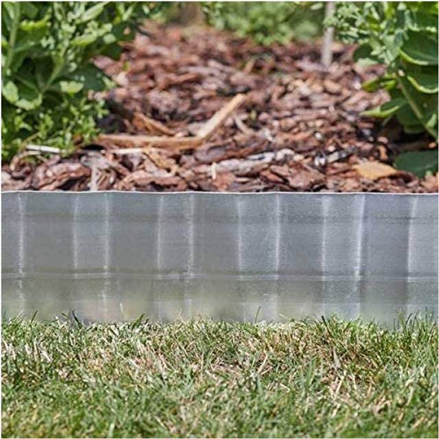 Metal Garden Border Edging 15cmx5m Heavy Duty Galvanised Steel Border