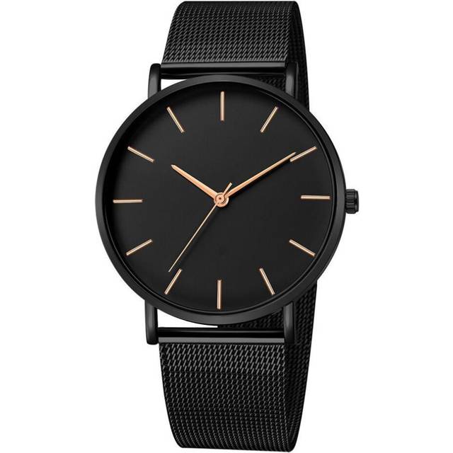 (6) Women Watch Rose Gold Femme 2021 Women&apos;s Mesh Belt ultra-thin Fashion Luxury Wrist Watches