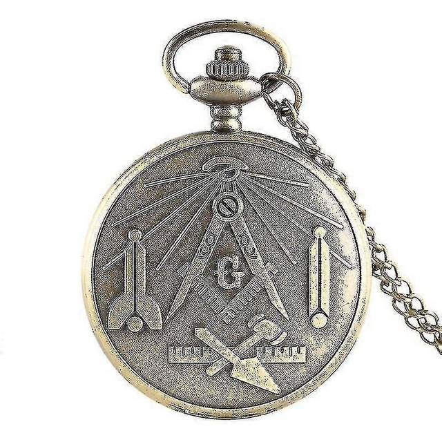 Masonic Masonry Retro Quartz Pocket Watch 1