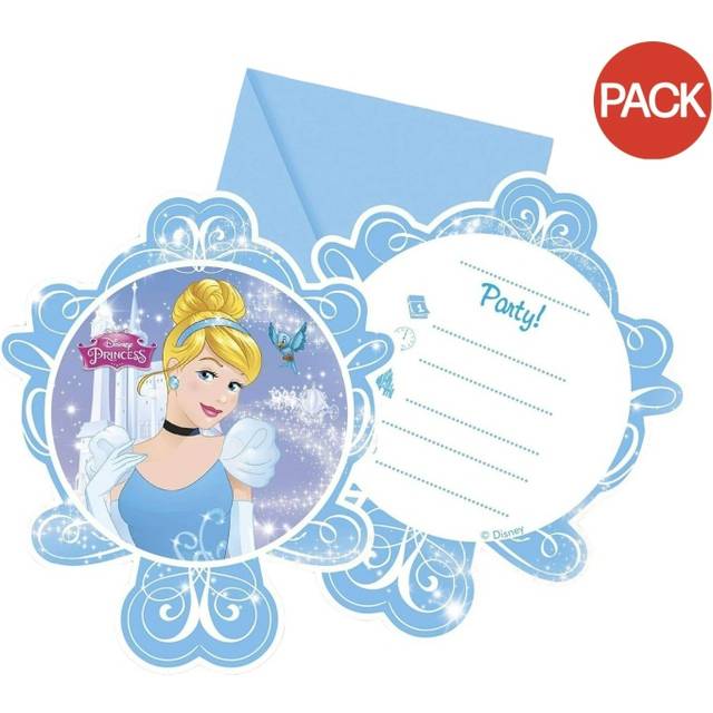 Disney Princess Magic Fairy Tale Cinderella Ball Invitations (Pack of 6)