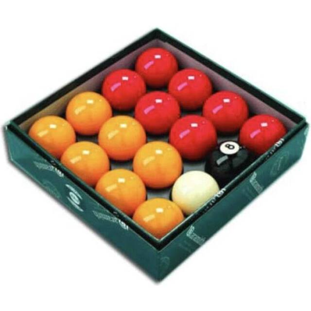 "Aramith Premier Red-Yellow 2"" Pool Balls with 1 7/8"" White"