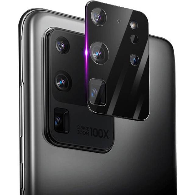 Bakeey 2 in 1 Metal + Tempered Glass Full Coverage Anti explosion 9D Clear Phone Lens Protector for Samsung Galaxy S20 Ultra   Galaxy S20 Ultra 5G 20