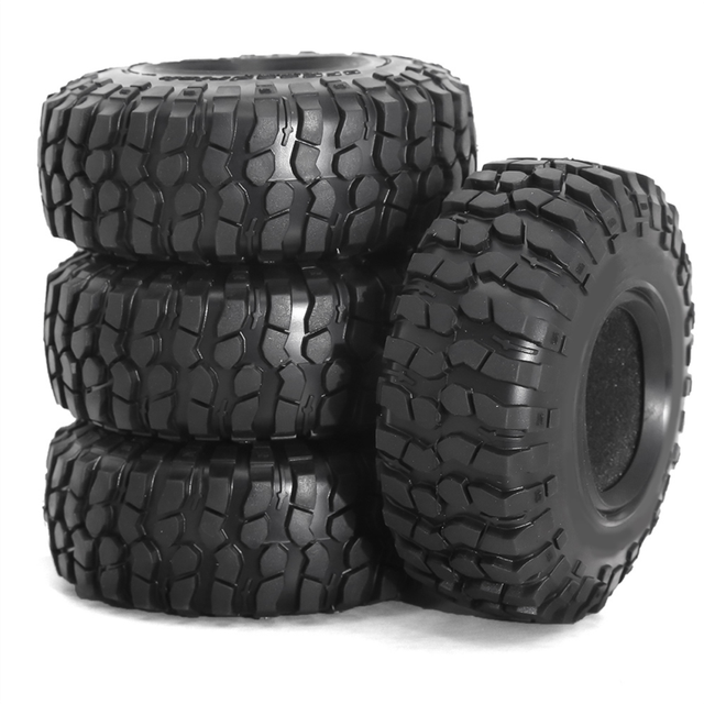 4PCS 1.9 Inch Universal Climbing Tire 106mm Rock Terrain with Inner Liner for 1/10 Rc Crawler