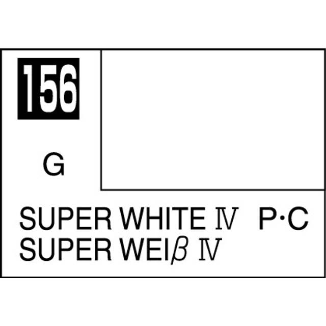 Mr. Hobby Mr. Colour - 156 - Super White IV 10ml Acrylic Model Paint