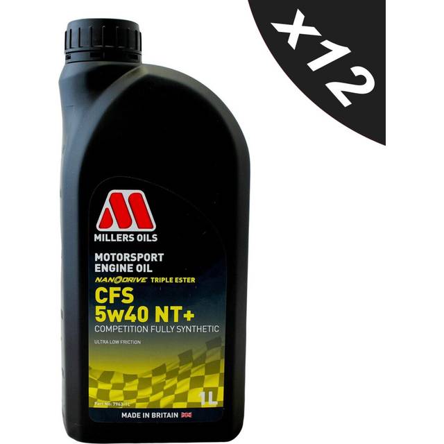 12x1L MILLERS 5w40 Fully Synthetic Engine Oil Motorsport CFS 5w40 NT+