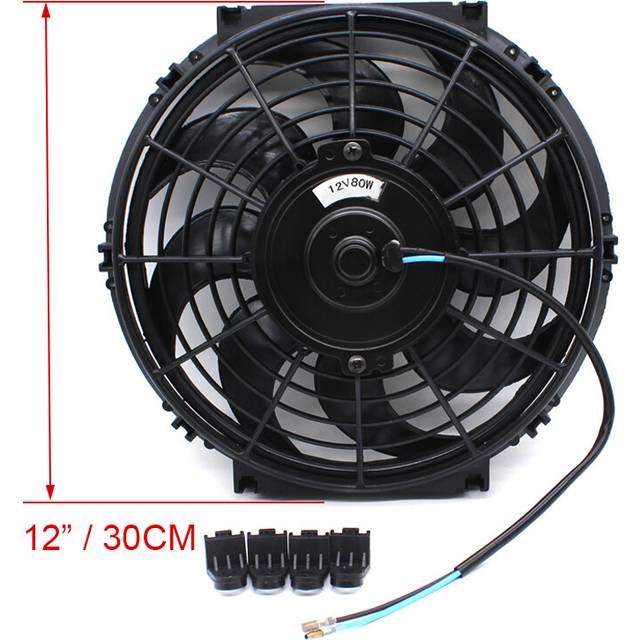 (80W 12inch) LBQ DEFT 80W 120W Universal 8/10/12/14Inch Motor Engine Radiator Oil Cooler