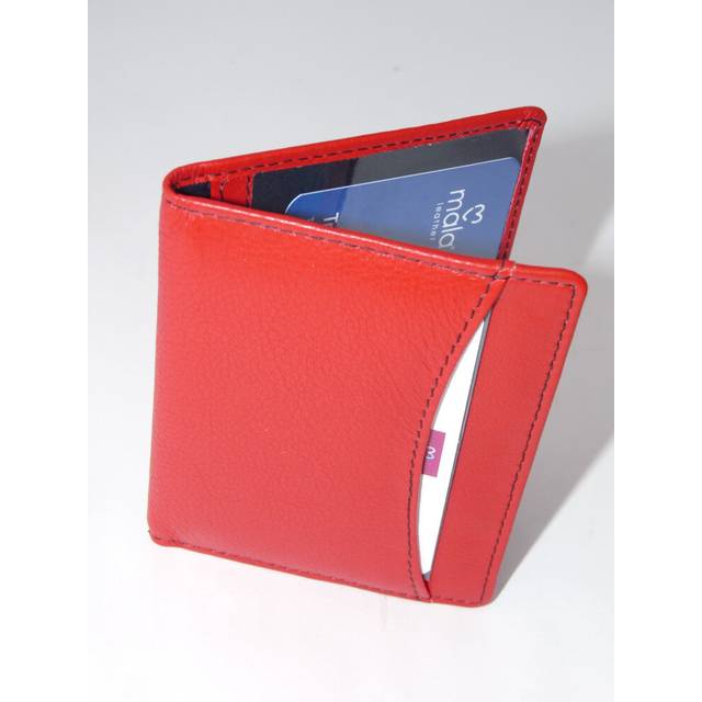 (Red) Leather Oyster ID Card Holder