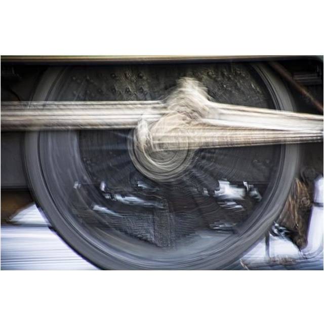 Train Wheel Poster Print by John Short, 36 x 24 - Large