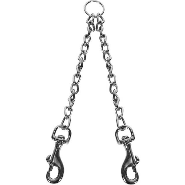 Double Dog Coupler Twin Lead 2 Way For Two Pet Dogs Safety Chain