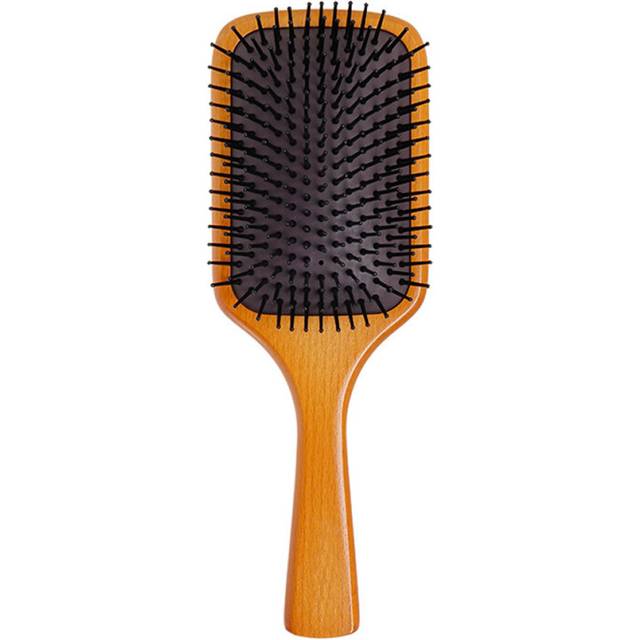 Natural Beech Wood Hair Brush For Thick Curly Thin Long Short Dry Coarse Hair,I