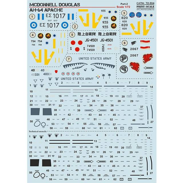 Print Scale 72-304 AH-64 Apache Part 2
