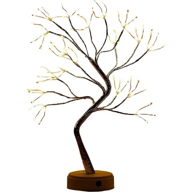 (Warm White) Christmas Bonsai Tree Twig Birch LED Lights Table Lamp
