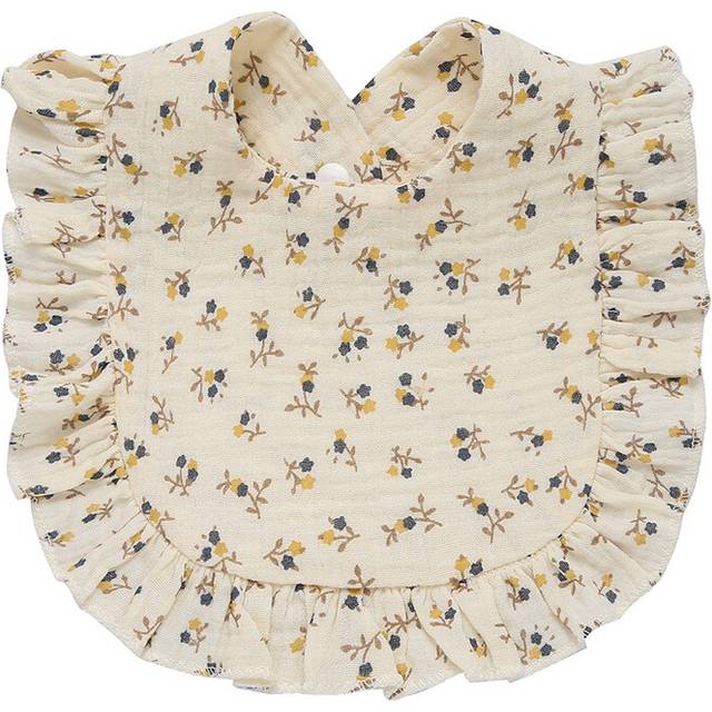 (14, One Size) Newborn Bibs Infant Burp Cloths Baby Stuff Feeding Drool Bandana Saliva Towel Toddler Ruffle Floral Bib Baby Accessories