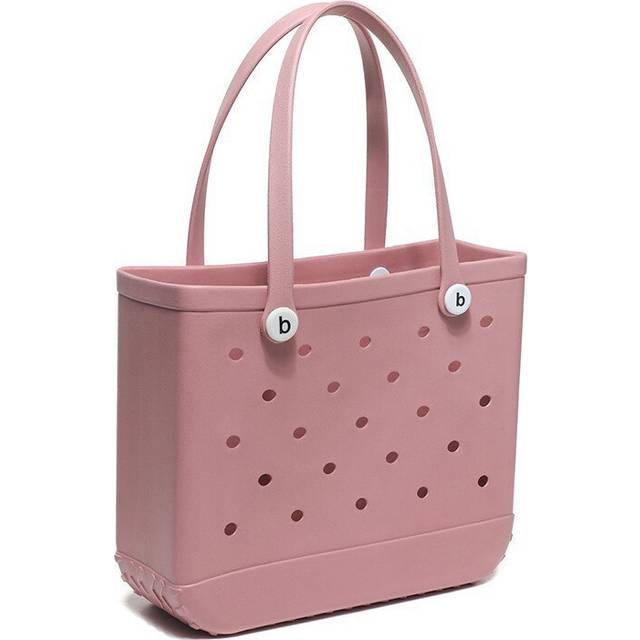 (Pink, S(28*11*21cm)) Beach EVA Rubber Waterproof Travel Tote Bag