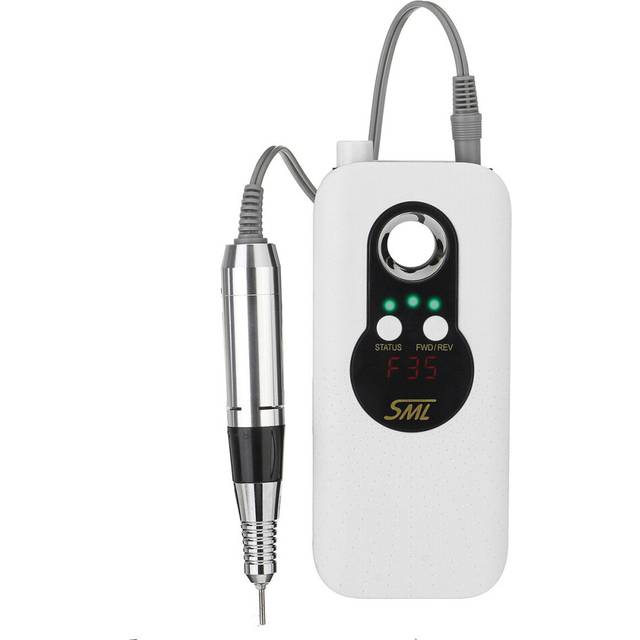 (White) 35000RPM Electric Nail Drill Machine Portable Rechargeable Manicure Pedicure Machine