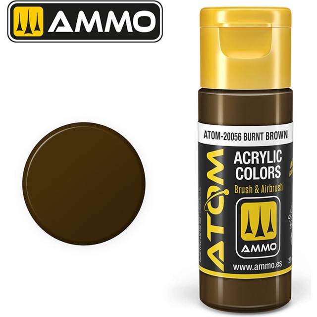 ATOM COLOR Burnt Brown 20ml Model Paint Ammo by Mig 20056