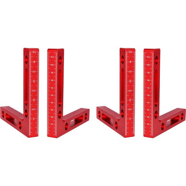 4 Pcs 90 Degree Positioning Squares Right Angle Woodworking Carpenter Tool Corner Clamping Square