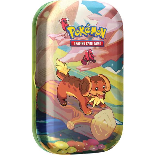 TCG: Vibrant Paldea Mini Tin â Dachsbun & Oricorio (2 Booster Packs, 1 Sticker Sheet)