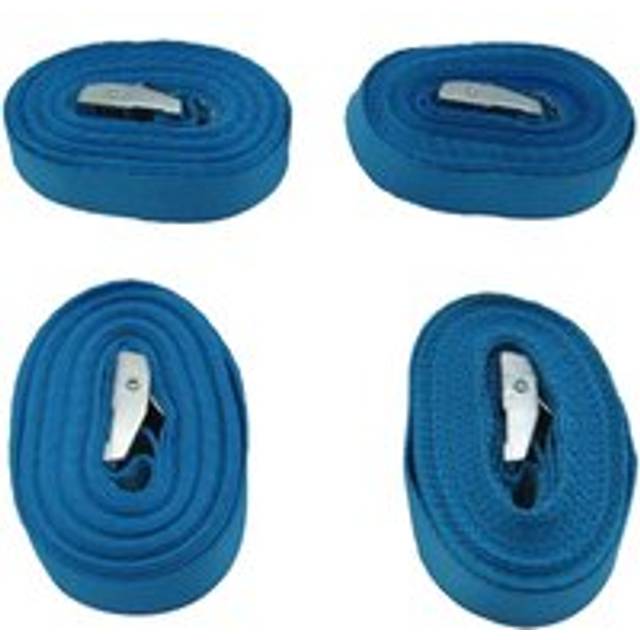 Cam Buckle Tie Down Straps 25MM 250KG 5 Metre x4 (Lashing Strap Secure Hold)