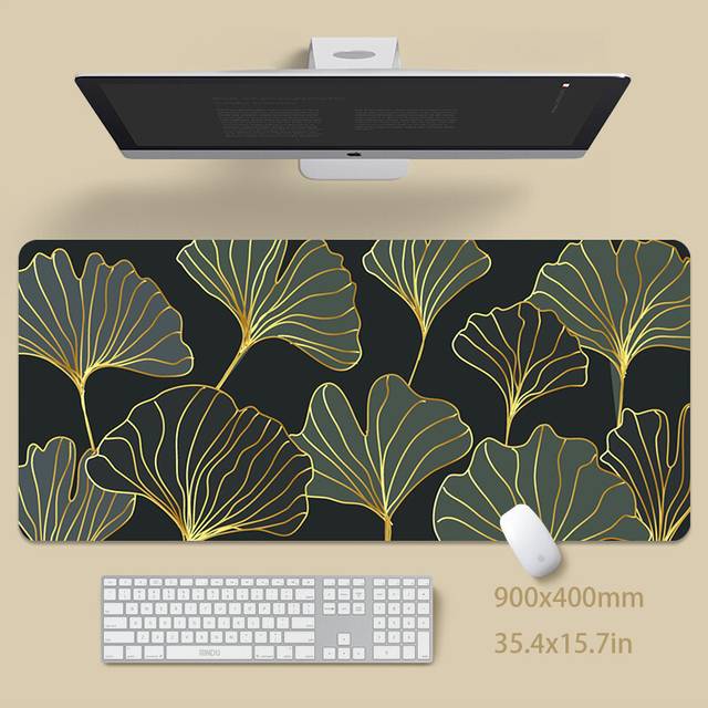 (Tropical Plants (2), 600x300x2mm) Large Gaming Mousepads Leaf Art Mouse Pad Computer Mousemats Mouse Mat Desk Pad For PC Keyboard Mat Table Pad