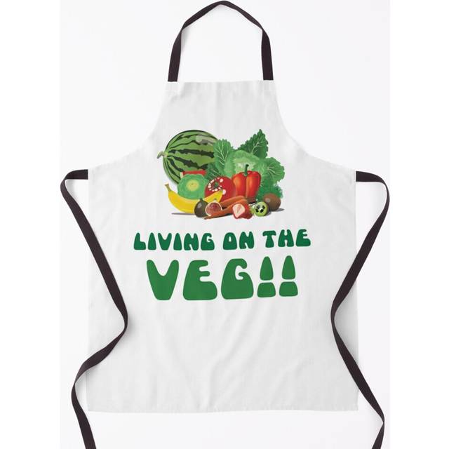 Living on the Veg Grill Aprons for Kitchen BBQ Chef
