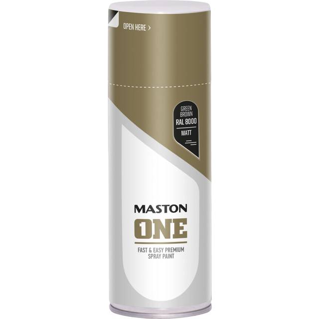 Maston Spray Paint ONE - Matt Green Brown RAL8000 400ml