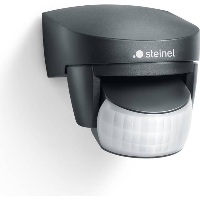 Steinel Motion Sensor IS 140-2 Black, 140Â° Infrared Movement Detector, 14m Range, Swiveling, Max. 1000 W or 6 LED Lights [Energy Class A+]