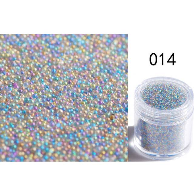1 Box Micro Beads Caviar AB Crystal 3D Nail Art Gems Tiny Rhinestones Decoration
