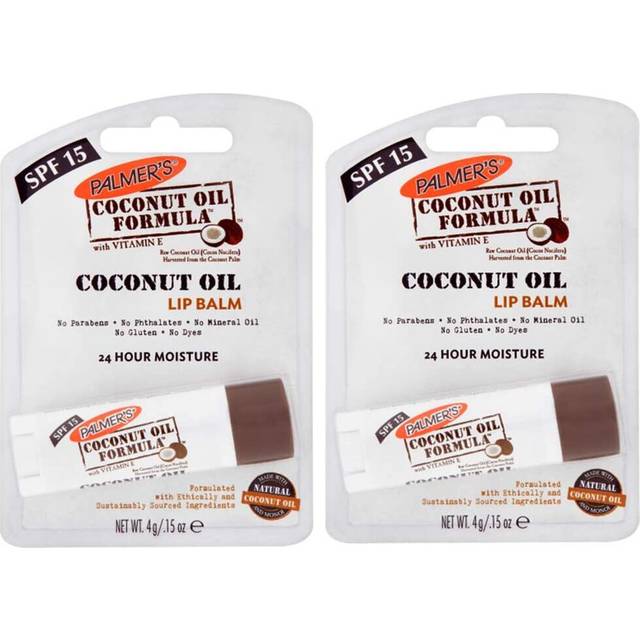 Palmers Coconut Oil Formula Lip Balm Chapstick with SPF15 - Pack of 2