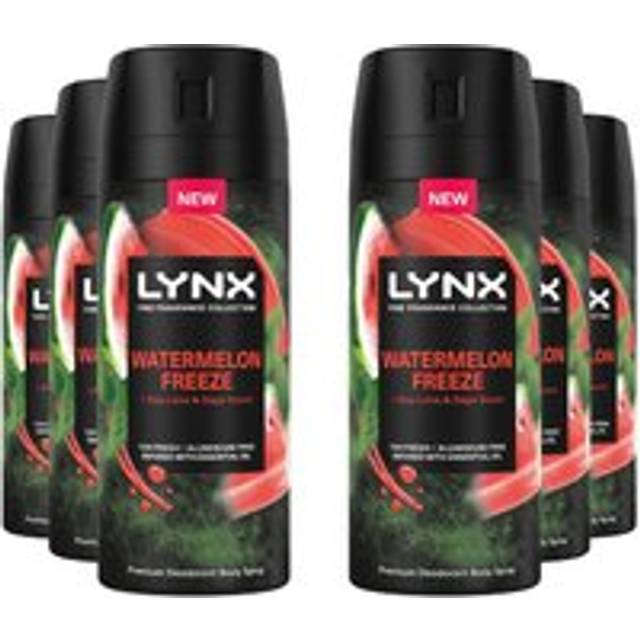 Lynx Men Deodorant Watermelon Freeze with 72Hrs Freshness 150ml, 6 Pack