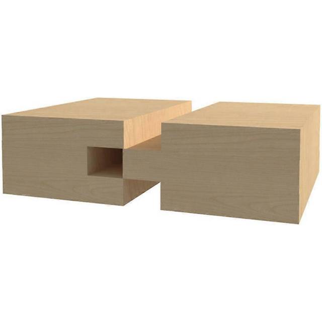 (As show, One size) 100% New Upgraded 2pcs Tongue and Groove Set 1/4 Inch Shank Router Bit Set for Wood Milling Cutter