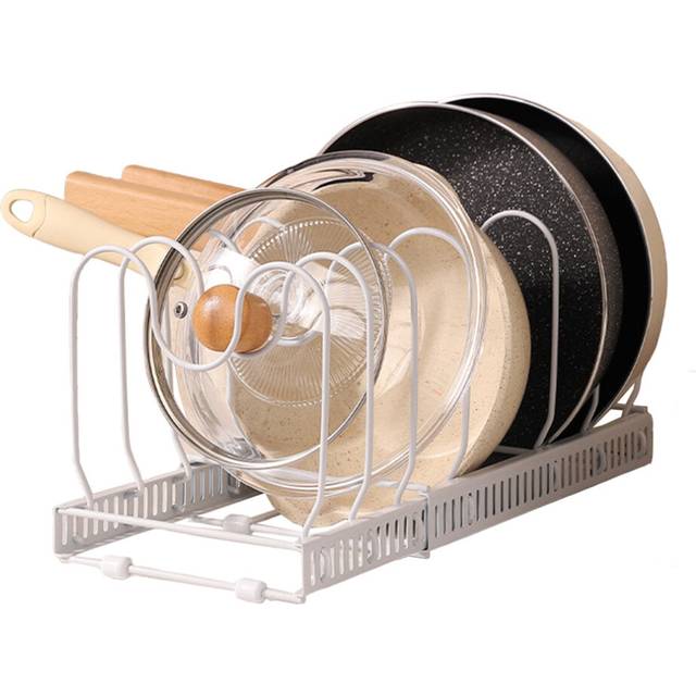 Retractable Pot Lid Organizer Holder Kitchen Organizer